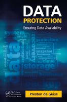 Enlarge cover image for Data protection : ensuring data availability / Preston de Guise.