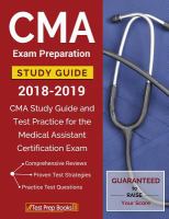 Enlarge cover image for CMA exam preparation study guide 2018-2019.